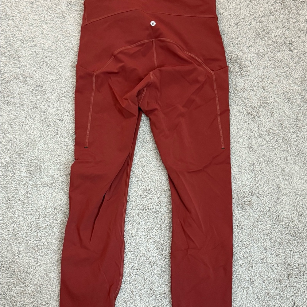 Lululemon Rust Red Leggings
